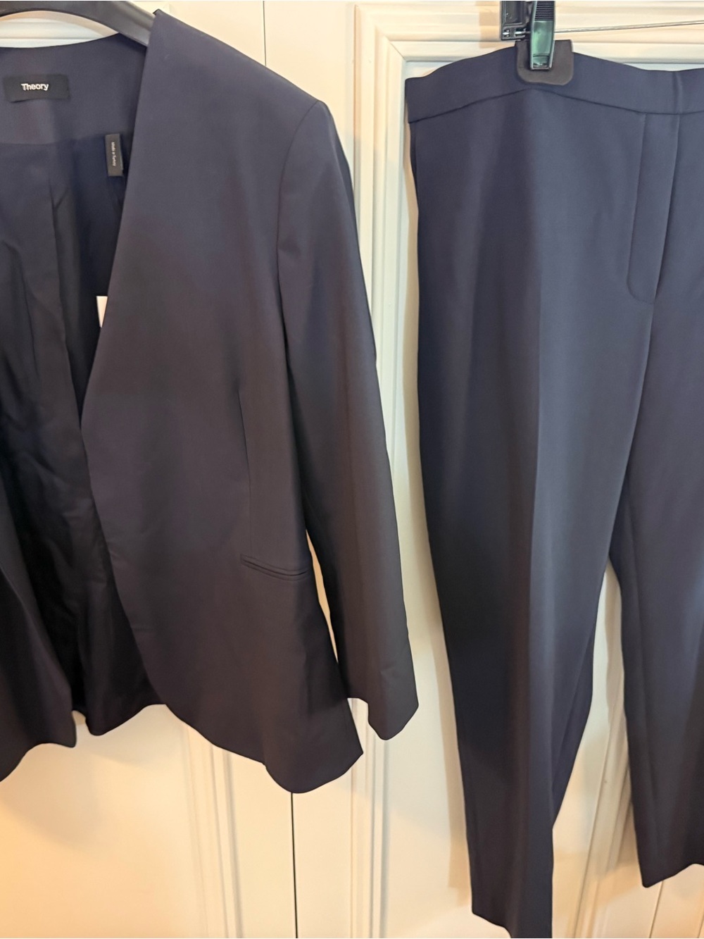 Theory Women's Navy Blazer & Pants Suit NWT